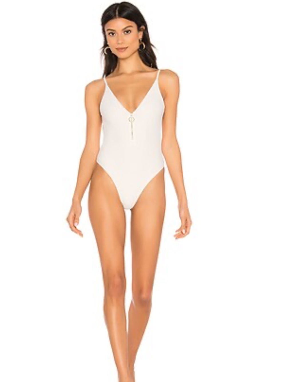 LOVERS + FRIENDS Chelsey One‎ Piece Swimsuit in White NWT size Medium
